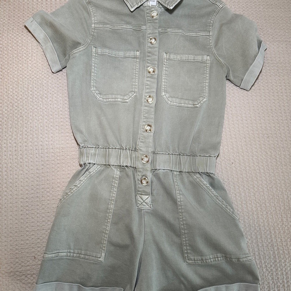 Dear John Olive Green Jumpsuit